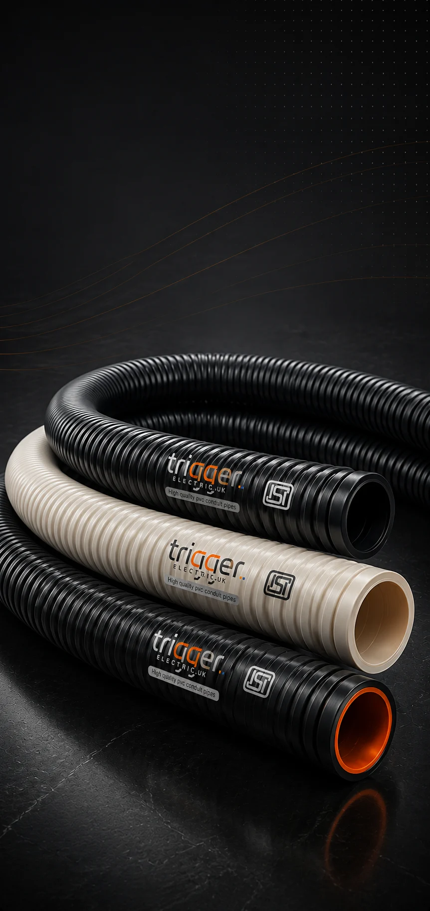 Trigger flexible conduits